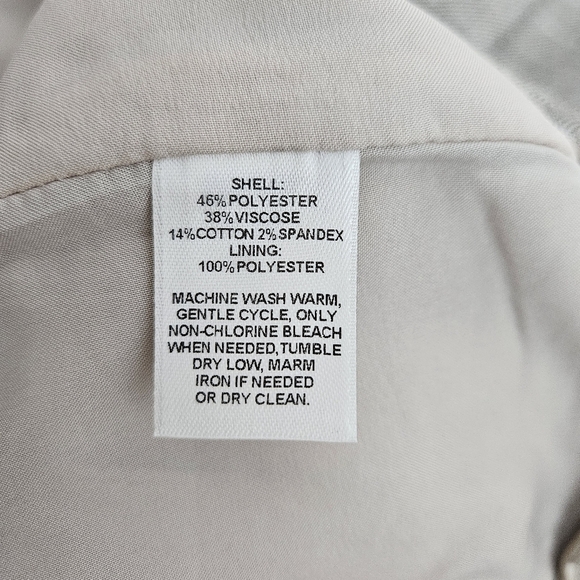 White House Black Market Legacy Modern Boot Pants Tan Mid Rise Career Trousers - Picture 6 of 6